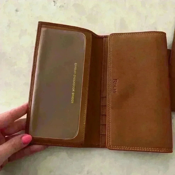 Rolfs genuine tan leather front flap wallet - Picture 3 of 8